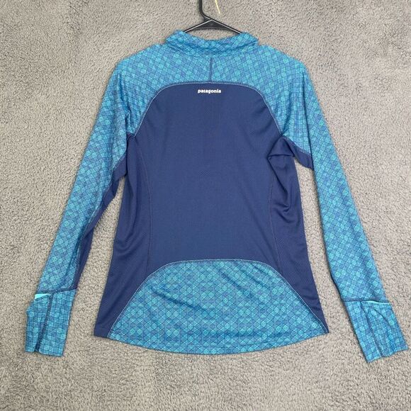 Patagonia Women's All Weather Half Zip Lightweight Small AOP Outdoor Hike - Picture 9 of 9